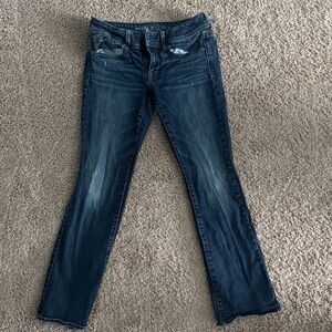 American Eagle Outfitters Women's Dark Blue Boot Cut Jeans